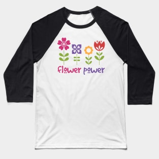 Flower Power Baseball T-Shirt